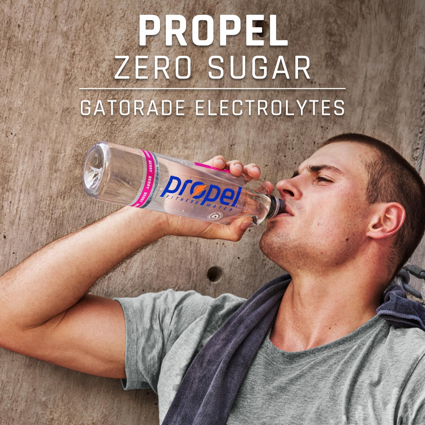 Propel Berry Flavored Water, Pack of 6, 33.8 Fl Oz Each, Clear