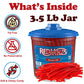 Redvines Original Red Licorice Twists, 3.5 Lb Jar, Original Red Licorice Twists, Soft And Chewy Licorice Candy Bulk, Fat Free, R