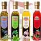 BASSO 1904 - Infused Extra Virgin Olive Oil Gift Box Set, First Cold Pressed, Variety Pack, 4 bottles x 8.5 fl.oz (250ml), Natur