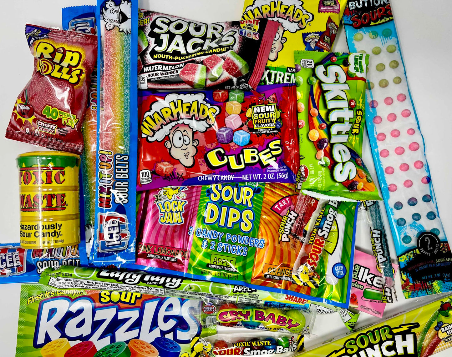 RETRO CANDY YUM Super Sour Candy Variety Pack - 16 Piece Assortment - Assorted Sour Candy Box for Gifts and Celebrations