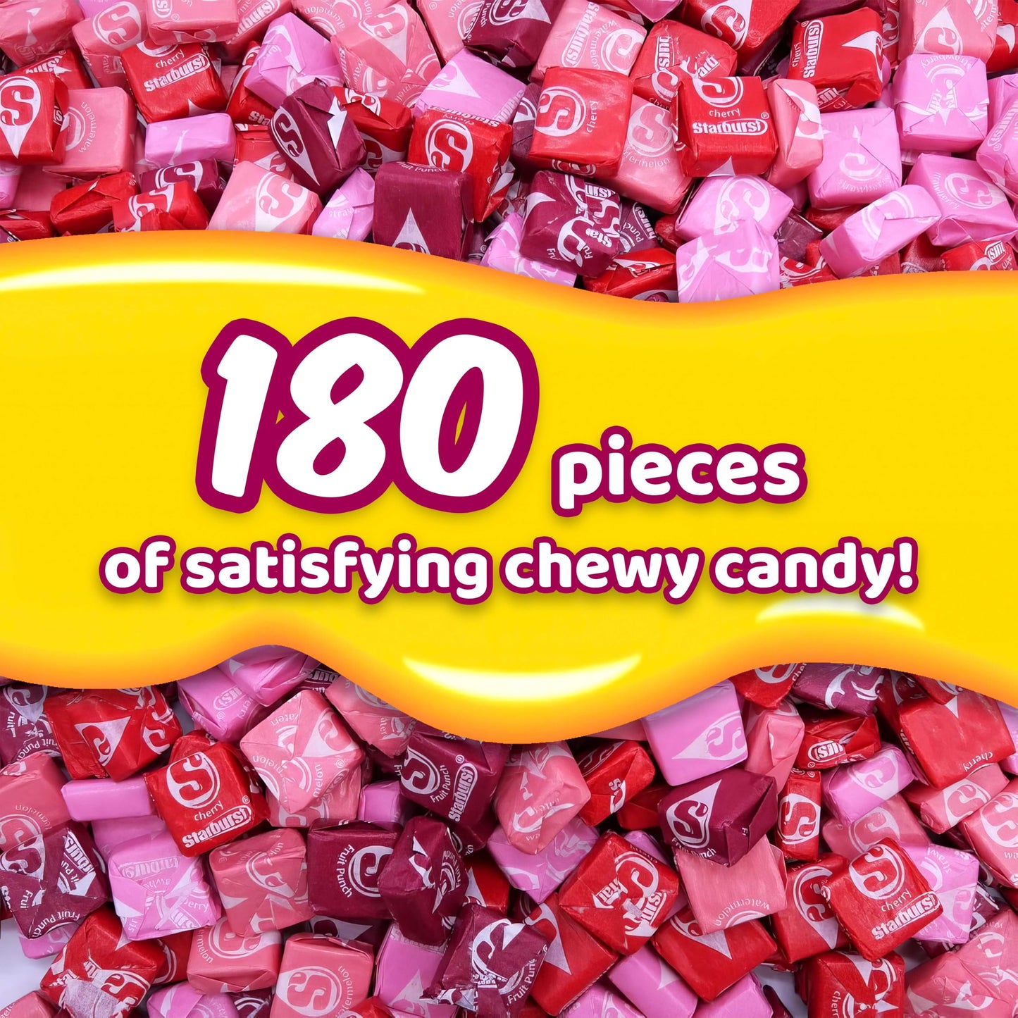 Strburst Favereds Fruit Chews 2 Pounds Of Approx 180 Individually Wrapped Chewy Candy Pieces - Bulk Candy Fruit Snacks Strawberr