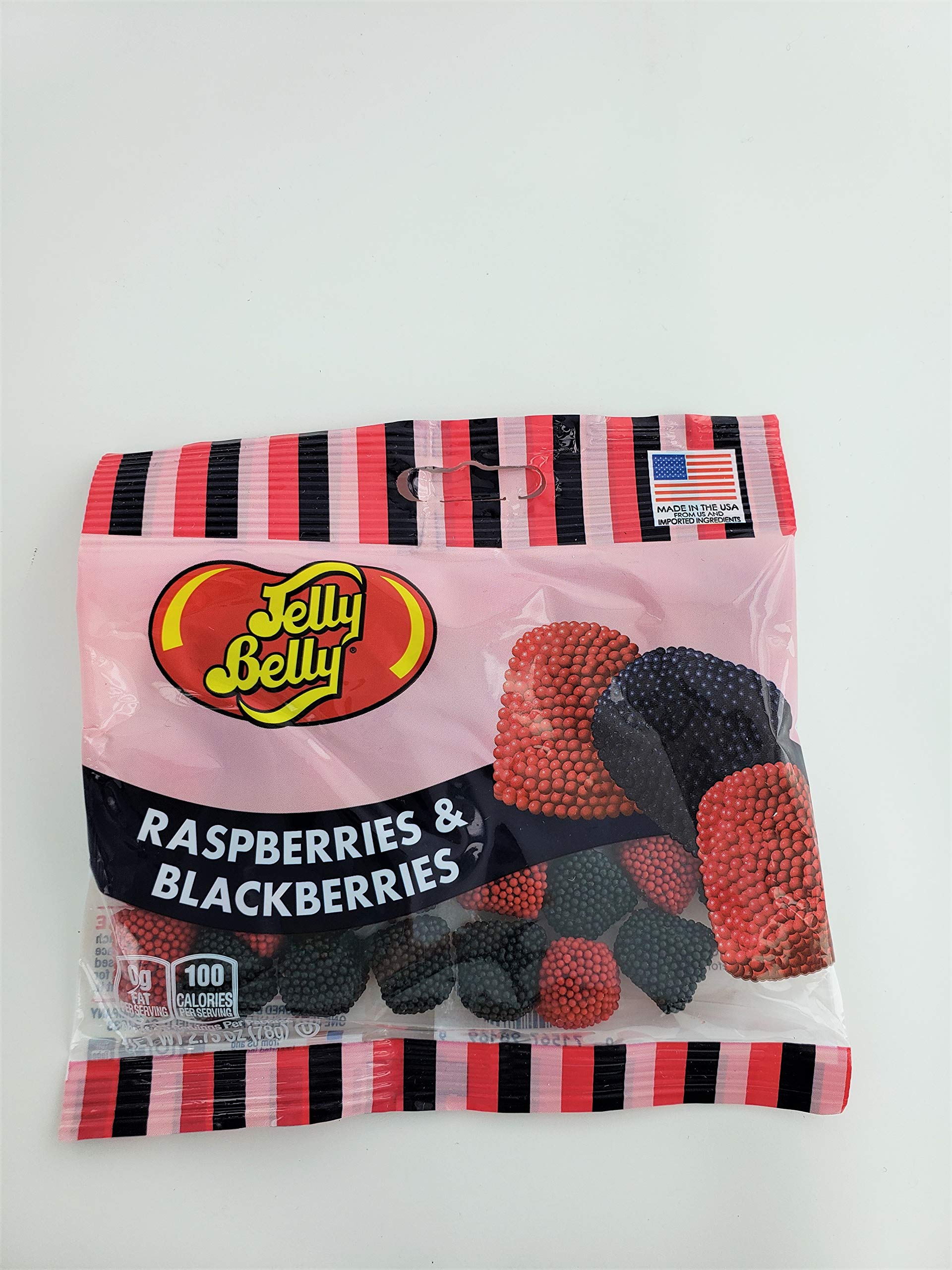 Jelly Belly Raspberries And Blackberries, 2.75-Ounce Bag (1 Bag)
