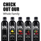 blk. Natural Alkaline Mineral Water, Electrolyte Infused, Strawberry Rhubarb Flavor, 1 Liter, Pack of 12