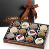 Valentines Day Cookies Gift Basket - 12 Gourmet Chocolate Covered Sandwich Cookies With Assorted Toppings - Assorted Food Gift Box For Fathers Day  Mothers Day  Family  Sympathy  Men & Women.