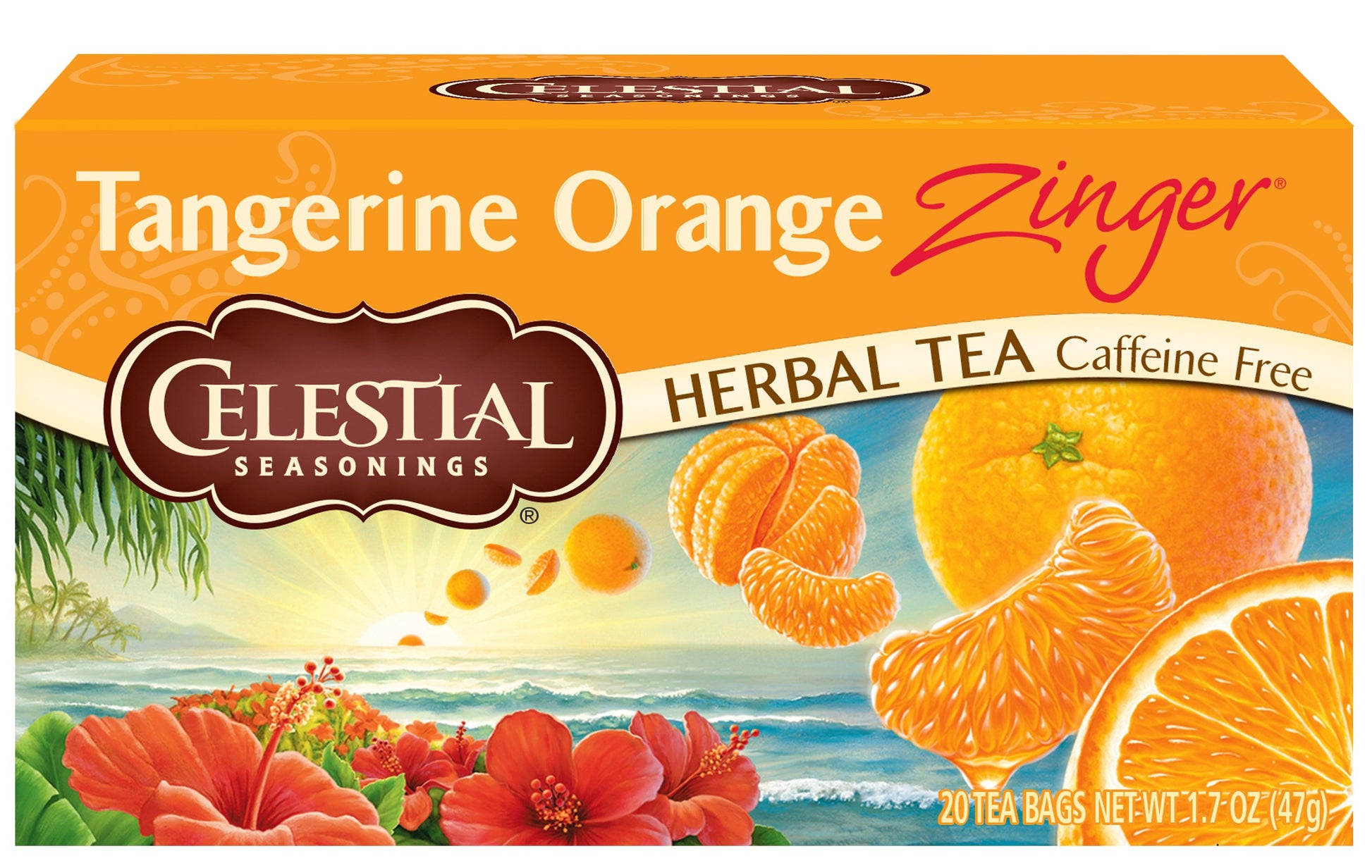 Celestial Seasonings Tangerine Orange Zinger Tea, 20 Count, Model 070734053184