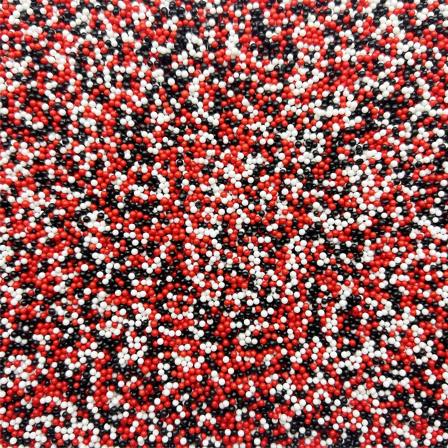 Se Si&Moos Red And Black Sprinkles Black White And Red Nonpareils Edible Pearls For Cake Decorating Small Pearl Sprinkles Hallow