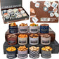 Snack Box Gift Basket, Birthday Gift for Men, Women, Food Care Package, Unique Tins of Assorted Nuts, Snacks in Stunning Case - 