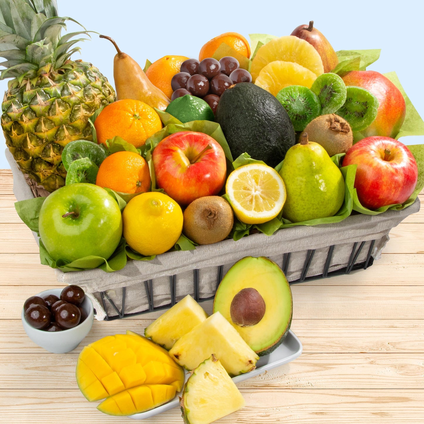 A Gift Inside Tropical Abundance Fruit Basket