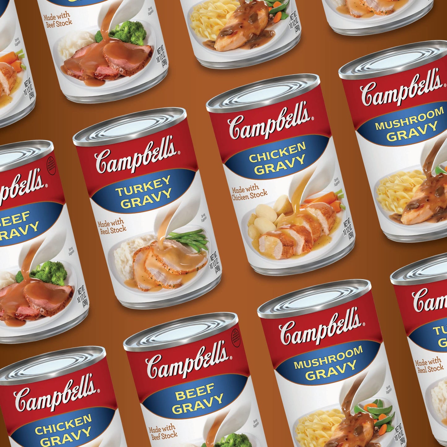 Campbells Mushroom Gravy, 10.5 oz Can (Pack of 24)