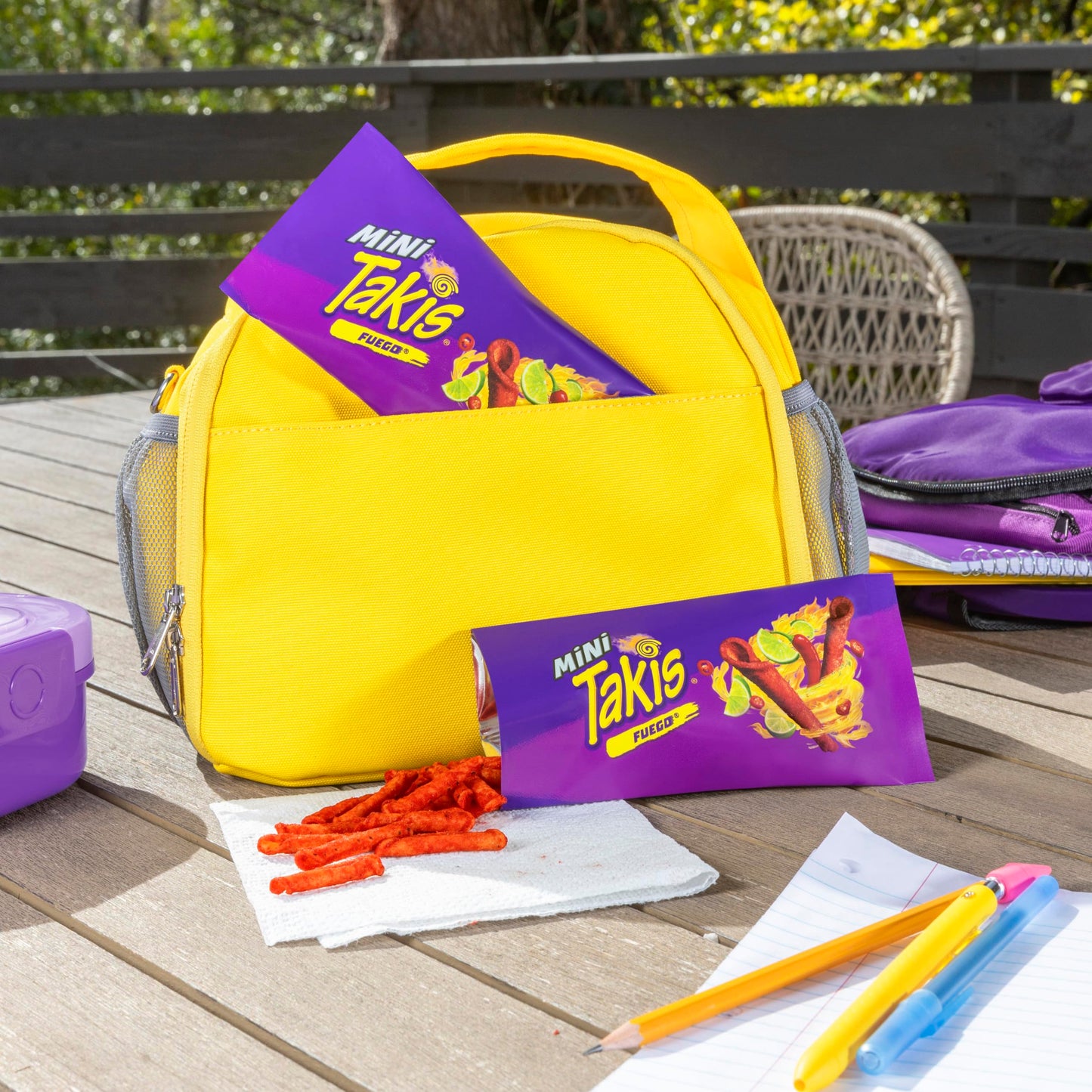 Takis Fuego Mini Rolled Tortilla Chips, Hot Chili Pepper & Lime, 25 Count, Model 34640, Extreme Spicy Snack