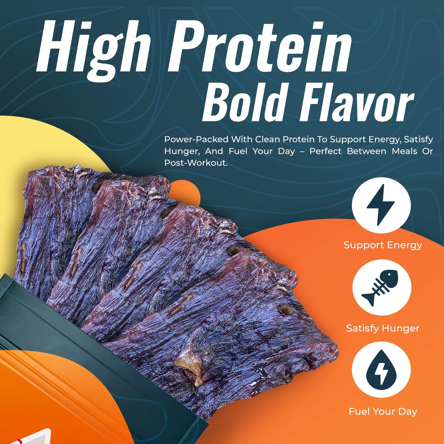 Phillips Beef Crisps - Round - Only Beef & Salt - Zero Carbs - Zero Sugar - High Protein Meat Snacks - 23g Protein