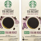 Starbucks Via Ready Brew, Decaf Italian Dark Roast Instant Coffee, 7-Count Each (2 Pack)
