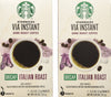 Starbucks Via Ready Brew, Decaf Italian Dark Roast Instant Coffee, 7-Count Each (2 Pack)