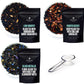 August Uncommon Holiday Tea Sampler – Variety Set Of 3 Black Loose Leaf Tea Blends W/Crystal Scoop – Low Country, Discomfort-Reducingted Desert & Black Metallic – Bold Flavors For Cozy Winter Moments (1.75Oz Each)