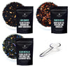 August Uncommon Holiday Tea Sampler – Variety Set Of 3 Black Loose Leaf Tea Blends W/Crystal Scoop – Low Country, Discomfort-Reducingted Desert & Black Metallic – Bold Flavors For Cozy Winter Moments (1.75Oz Each)