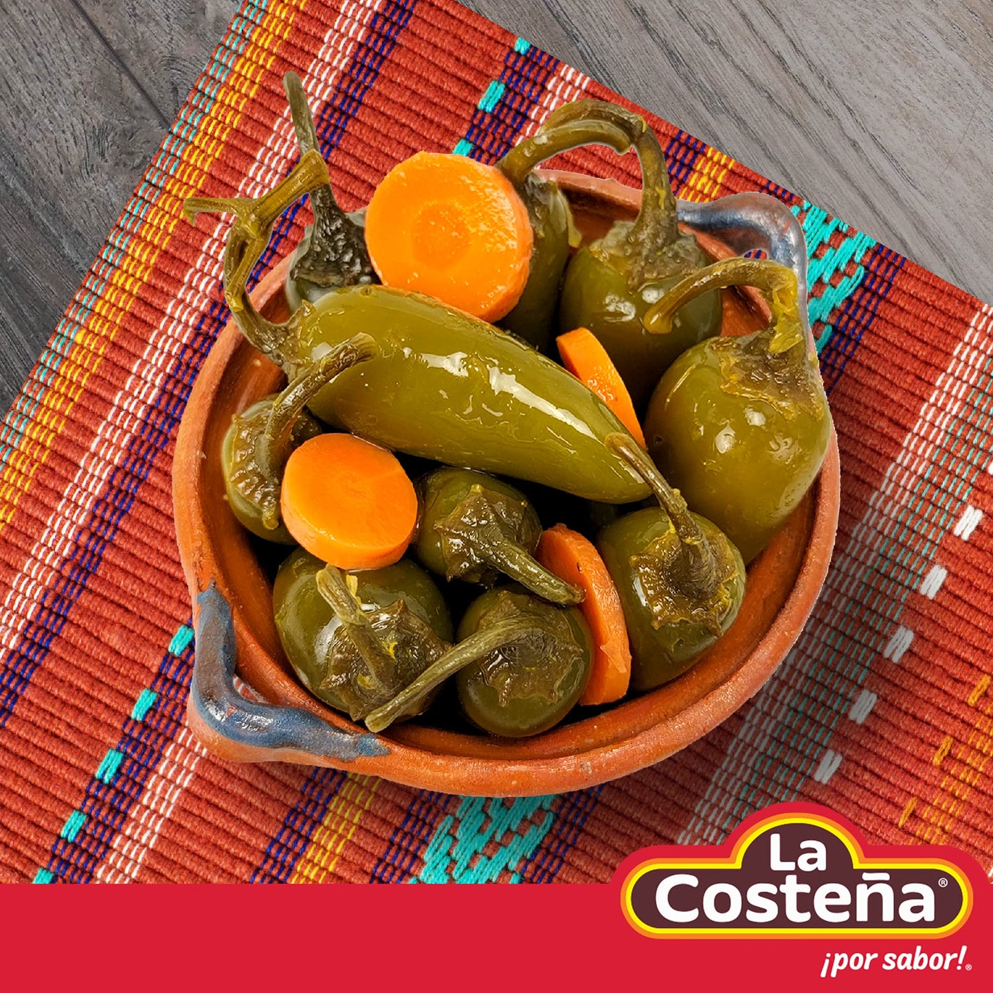 La Costea Whole Jalapeno Peppers - Pickled Jalapenos - Jalapeno Pepper - Hot Peppers For Mexican Food, Guacamole, Spicy Nacho &