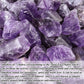 Top Plaza Bulk Amethyst Healing Crystals Rough Stones - Large 1'' Natural Raw Stones Crystal For Reiki Healing, Wicca, Witchcraf