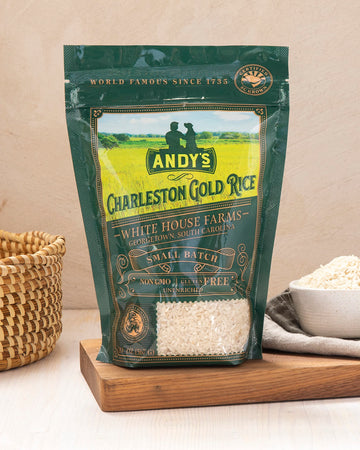 Andy’S Organic Carolina Gold Rice | Charleston Gold Long Grain White Rice | Gluten Free, Non Gmo & Sugar Free | Aromatic | Harvested In The Usa | 1 Pack | 20 Oz (1.25Lb)
