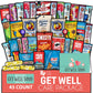 Gift A Snack - Get Well Soon Snack Box Variety Pack Care Package + Greeting Card (45 Count) Feel Better Sweet  Gift Basket  Candies Chips ers Bars - Cravy Food Assortments & Variety Gifts