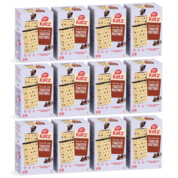 Katz Gluten Free Toaster Pastries. Chocolate Chip. Easy Breakfast Food Or Anytime Snacks For Adults & Kids. Sesame Free, Dairy Free, Nut Free, Peanut Free, Soy Free. Kosher Snacks 8 Oz (Pack Of 12)