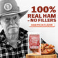 Bezerky Jerky Premium Ham Jerky | Gluten-Free | Low Fat High Protein | 3.3 oz (Pack of 6)