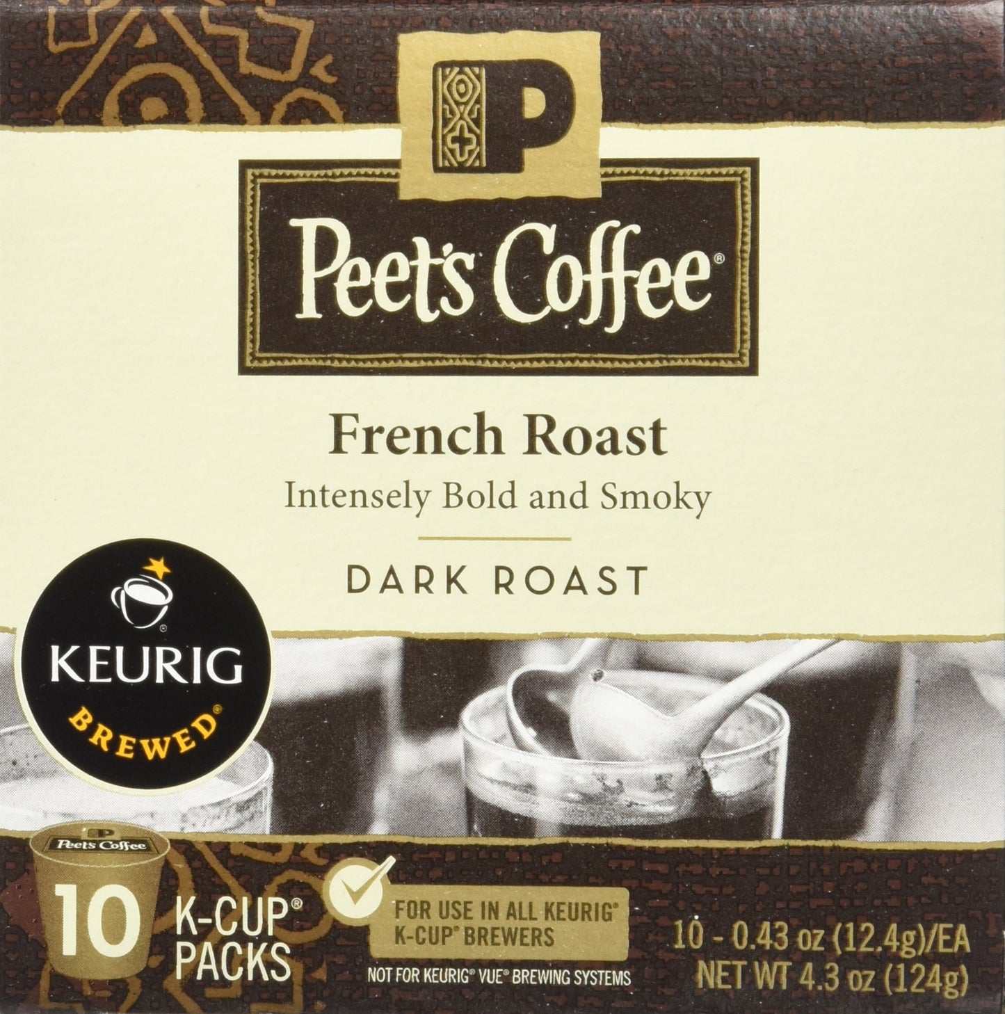 Peet'S Coffee French Roast Single Cup Coffee For Keurig K-Cup