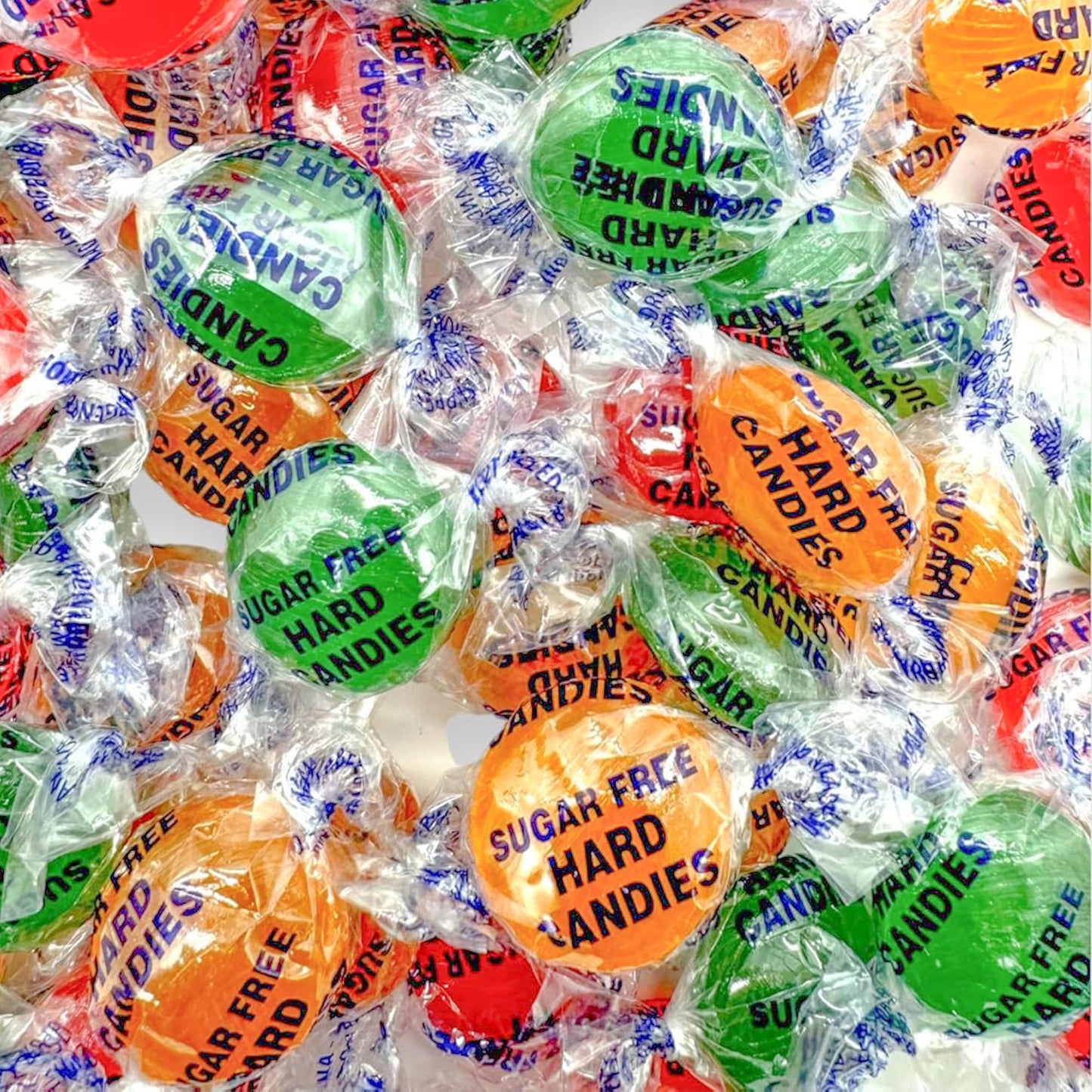 MIMA MIMA Sugar Free Hard Candy Variety Pack - Assorted Fruit Flavors - 1 LB Bag - Individually Wrapped