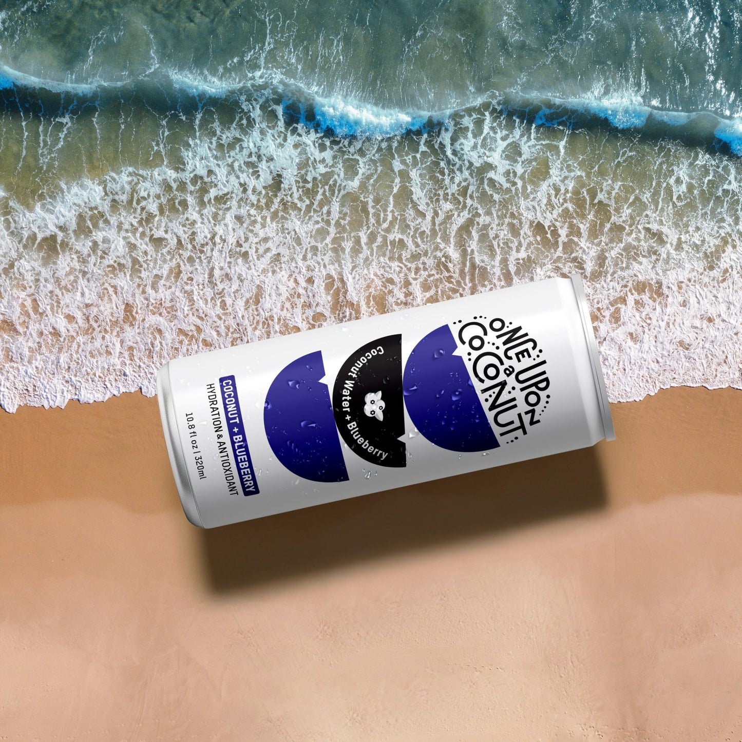 Once Upon A Coconut Blueberry Coconut Water - Pure No Sugar Added - Low-Calorie, All-Natural Drink With Electrolytes - Non-Gmo,