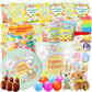 Easter Snack Green Tin (56 Count) Filled with Treats Peelable Marshmallow Gummies, Bunny and More, Great Package for Family, Fri