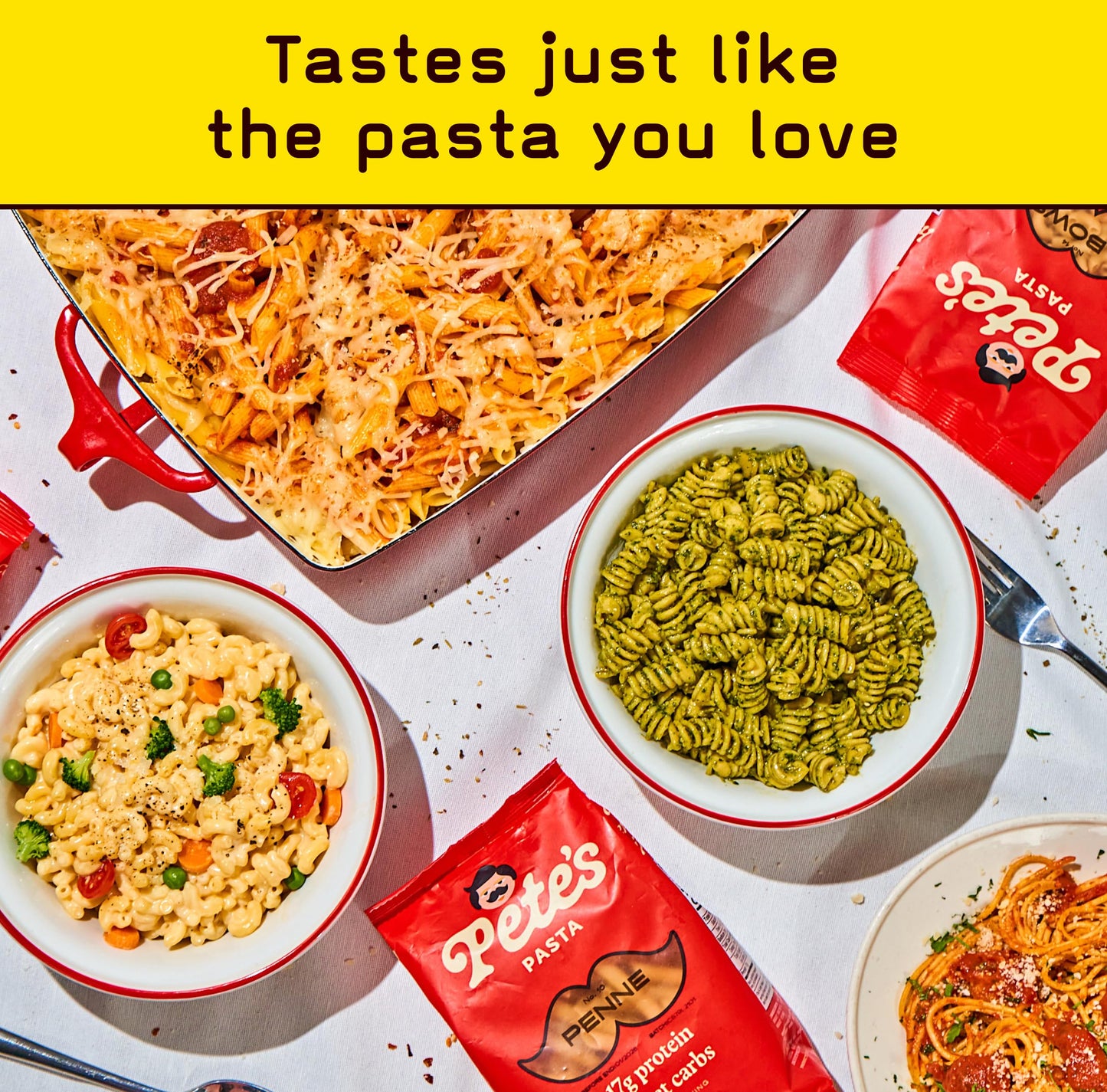 Pete'S Pasta Variety Pack 8Oz - Penne, Rotini, Elbow - 7G Low Carb Pasta, 17G High Protein Pasta - Authentic Italian Keto Pasta