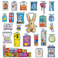 CRAVEBOX Brown Easter Basket - 45ct Filled with Plush Bunny, Candy, Snacks,   for Kids and mature-themeds