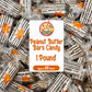 Peanut Butter Bars Candy - 1 Pound (Approx 60 Pieces), Peanut Butter Candy Bars In Bulk Bag, Individually Wrapped Old Fashioned 