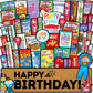 Birthday Care Package (50 Count) Snacks Food Cookies Bar Chips Party Variety Gift Box Pack Assortment Basket Bundle Mix Treat College Students Kids Teens