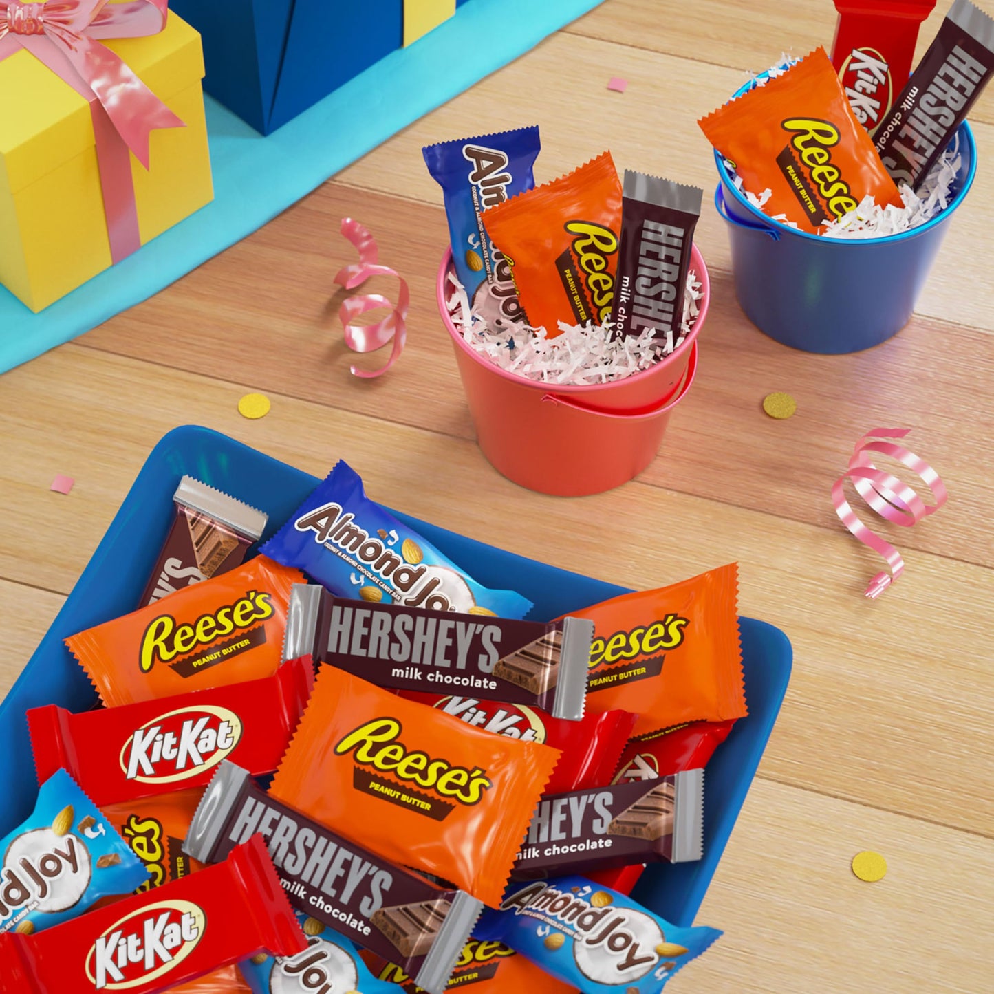 Hershey Assorted Chocolate Snack Size, Candy Bag, 15.57 Oz (30 Pieces)