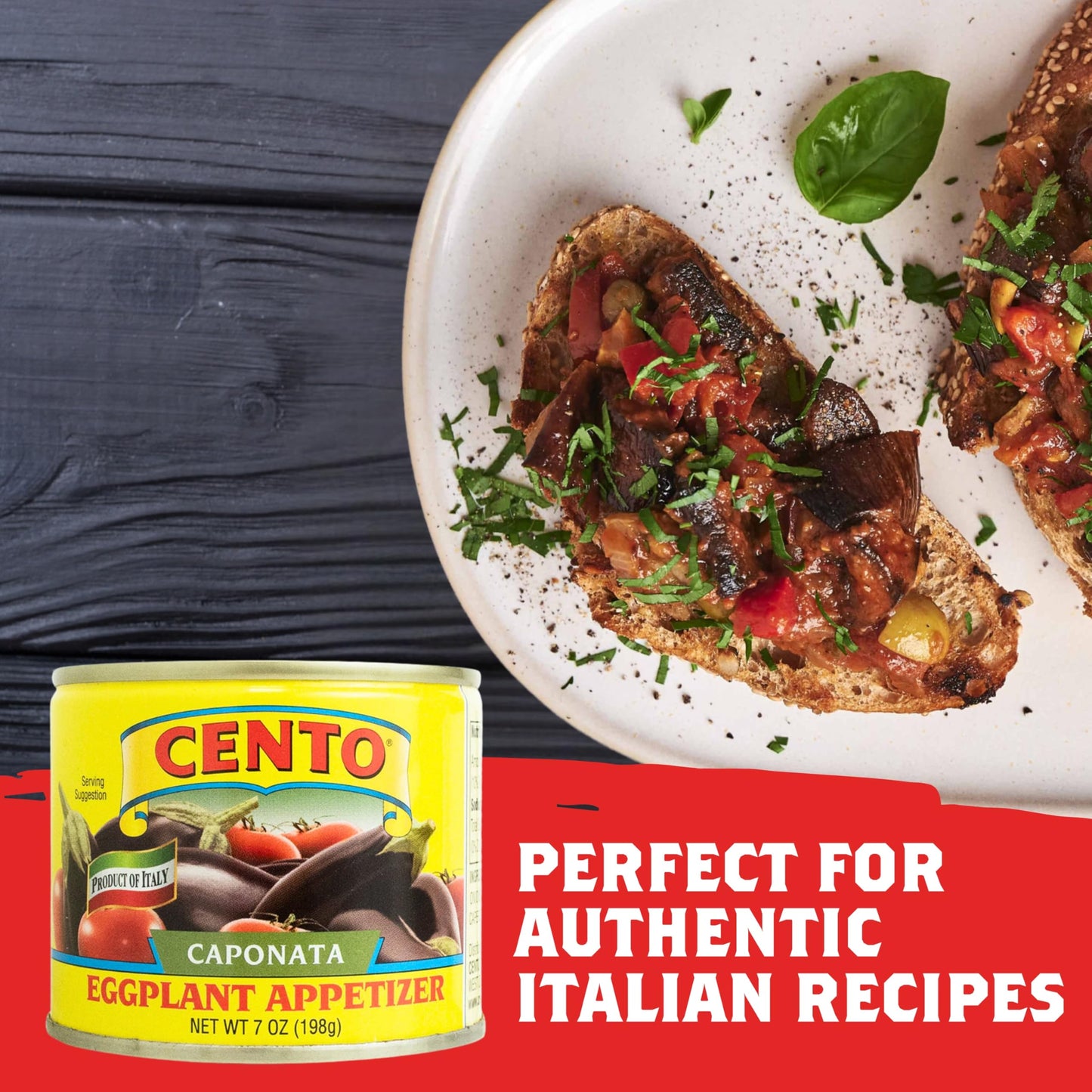 Cento Caponata Eggplant Appetizer, 7 Ounce (Pack of 12), Model 70796-60043