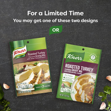 Knorr Turkey Gravy Mix For Delicious Easy Meals and Side Dishes Roasted Turkey Sauce and Gravy With No Artificial Flavors, No Ad
