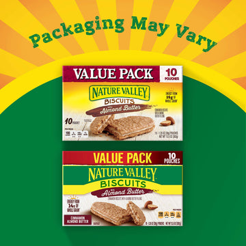 Nature Valley Biscuits, Almond Butter Breakfast Biscuits W/ Nut Filling, 13.5 Oz