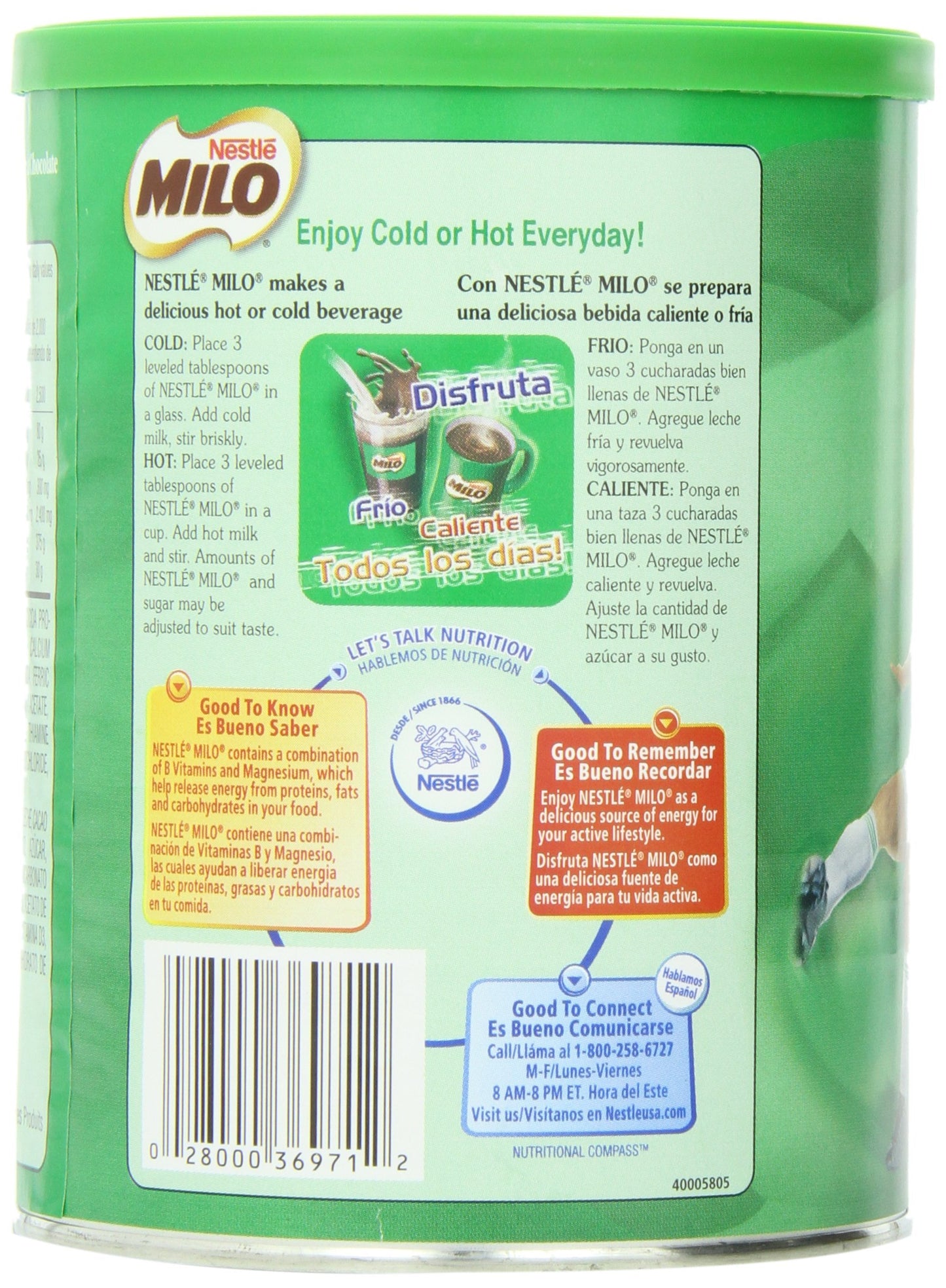 Nestle MILO Activ-Go Chocolate Malt Powder Drink Mix 14.1 oz (Pack of 12)
