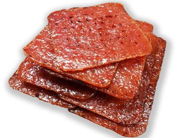 Singapores Famous Street Snack - Fire-Grilled Tender Pork Jerky (Original Flavor - Square Shaped, 8 oz)  Grilled Fresh & Shipped