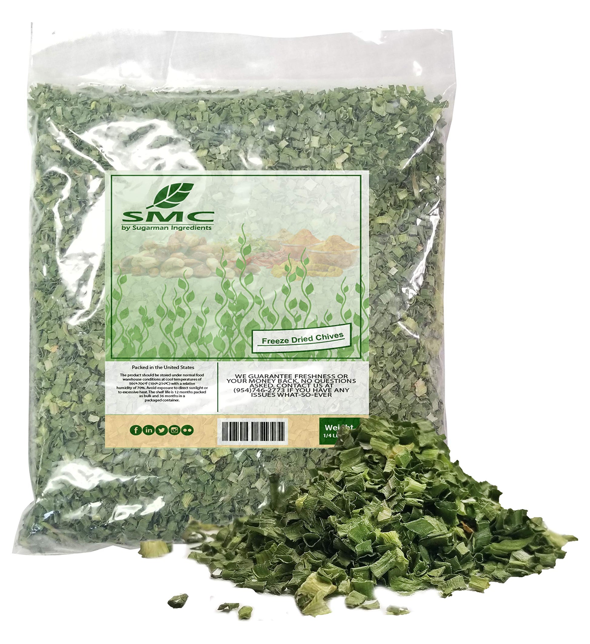 Chives-Freeze Dried 0.25 Pound-Heat Sealed for Freshness 4 OZ