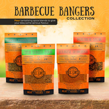 Spice Cartel Barbecue Bangers Collection Rubs & Marinades, 4.8 Ounce Resealable Pouches