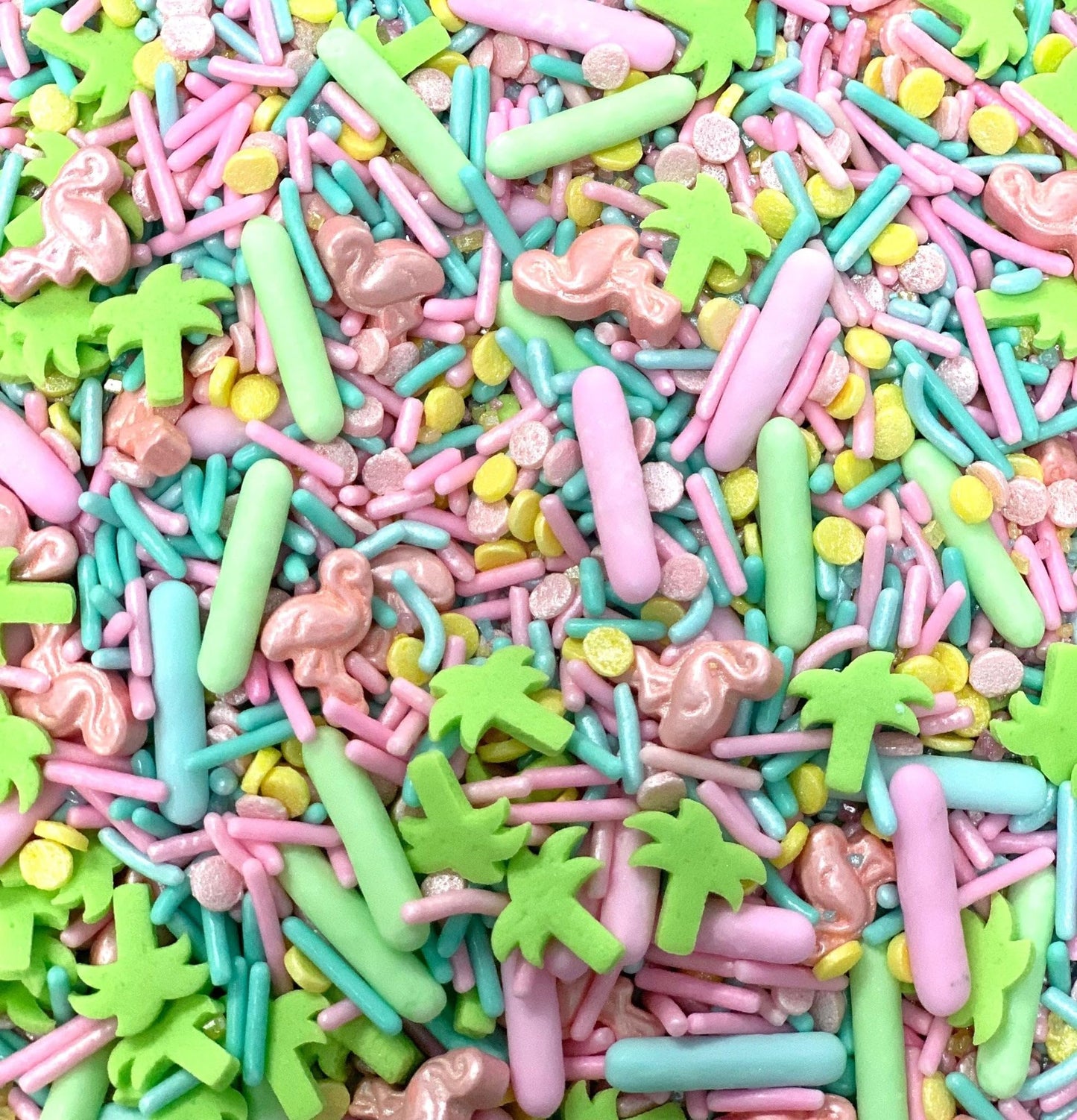 Cool Mom Sprinkles Flamingo Sprinkles - Tropical Beach Theme, 4 oz, Palm Springs, Gluten-Free