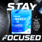 GYMGUM Energy Caffeine Gum | Sugar-Free, Keto-Friendly | 50mg Caffeine | 120 Count | Arctic Mint