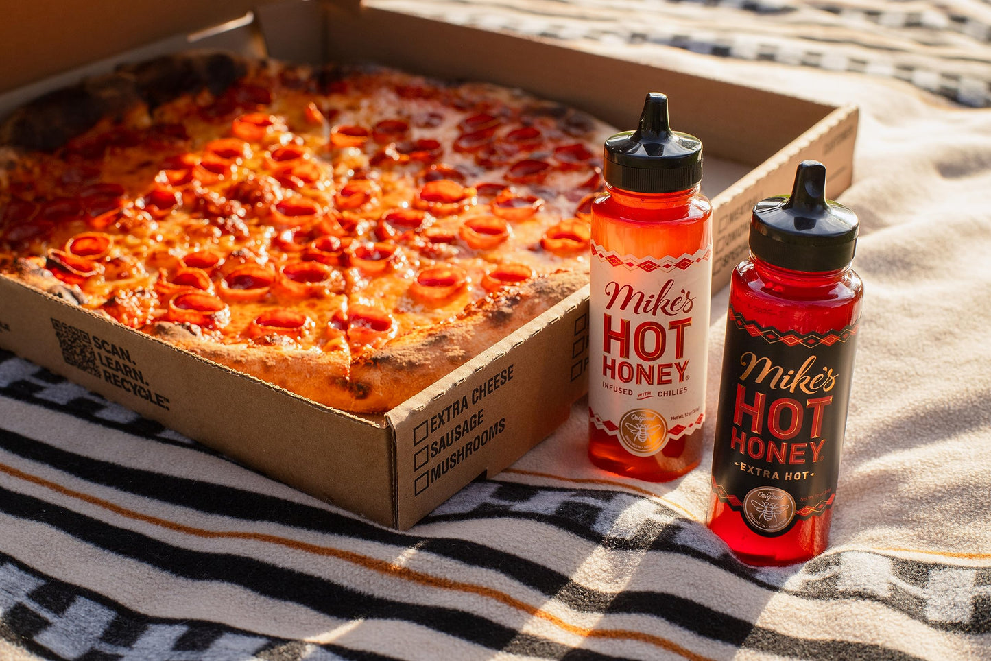 Mikes Hot Honey Spicy Honey with Chili Peppers, 10oz Bottle, 2 Pack, Gluten-Free, Paleo-Friendly, Certified Kosher