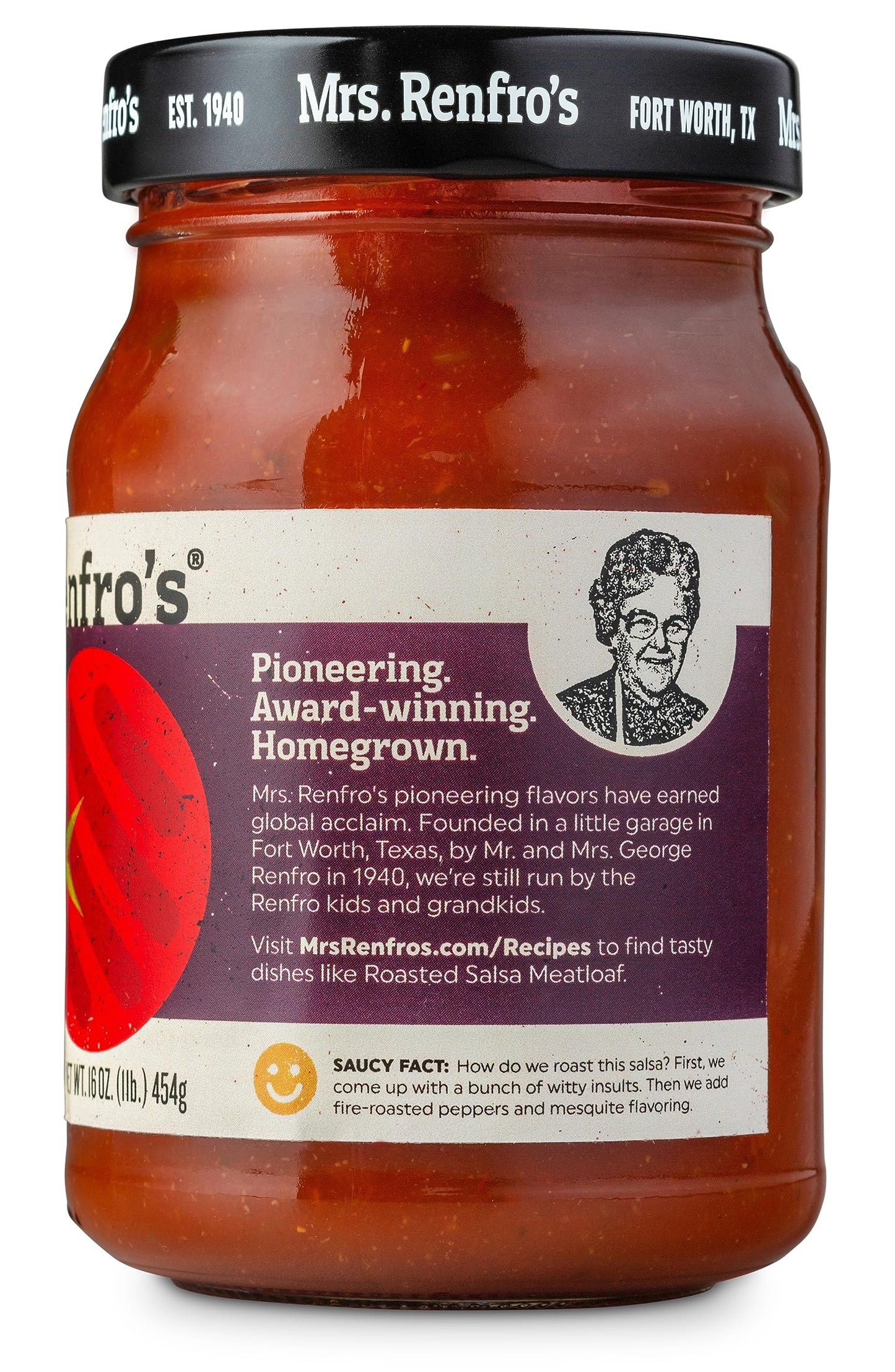 Mrs. Renfros Roasted Salsa - Gluten Free (16-Oz. Jars, 2-Pack)