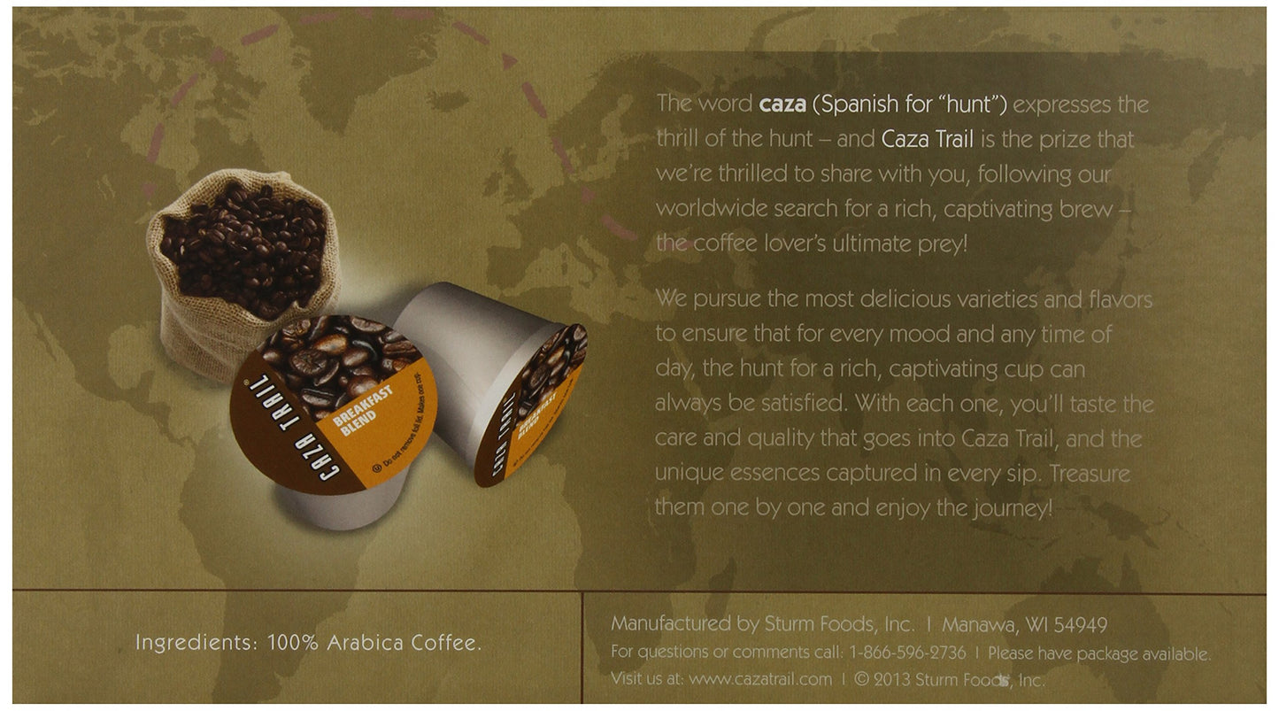 Caza Trail Coffee, Breakfast Blend, 56 Single Serve Cups