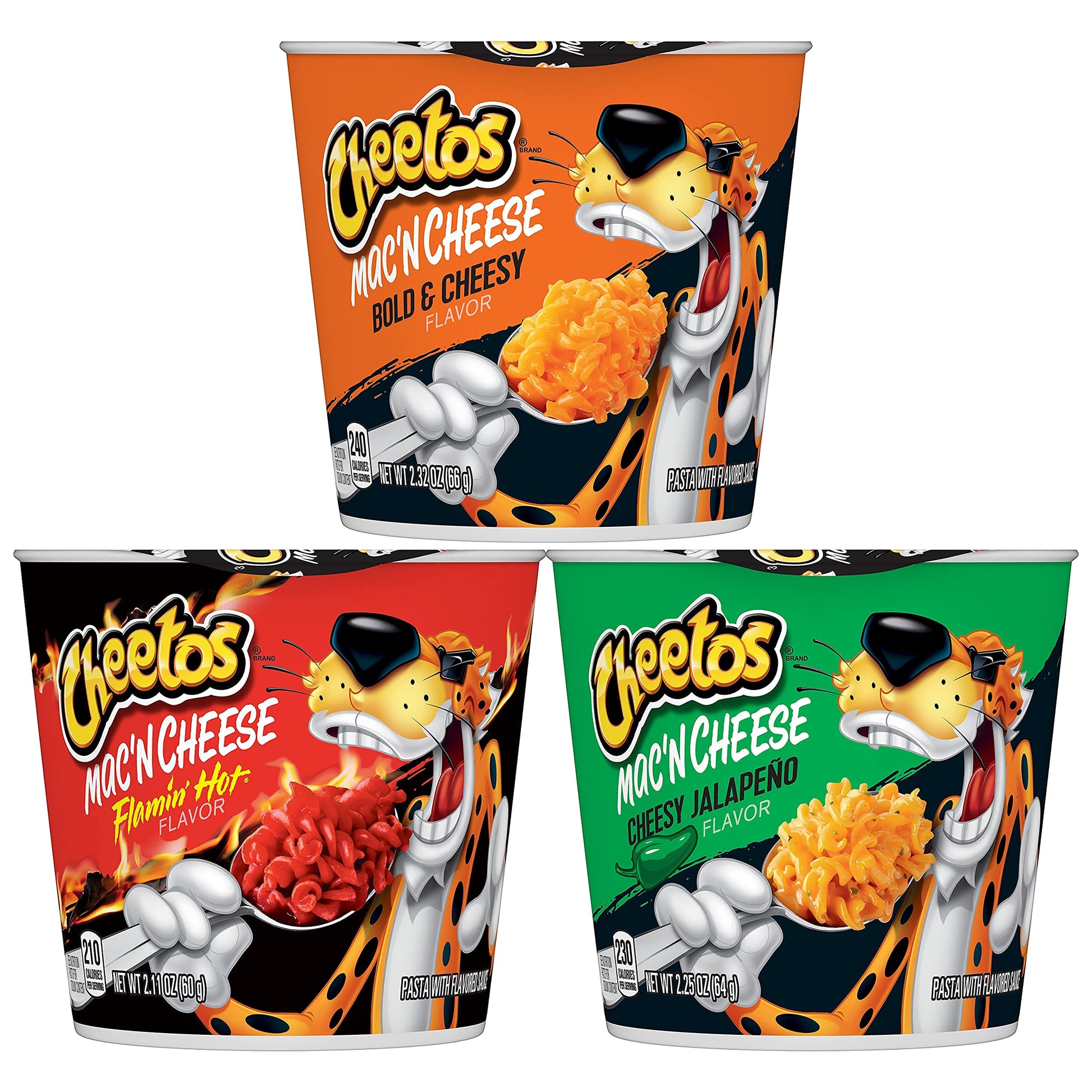 Cheetos Mac 'N Cheese, 3 Flavor Variety Pack, (12 Cups)