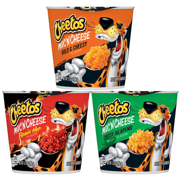Cheetos Mac 'N Cheese, 3 Flavor Variety Pack, (12 Cups)