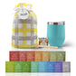 Modern Elegance Tea Gift Set for Mothers Day - Assorted Teas, Elegant Mug & Honey, Teal