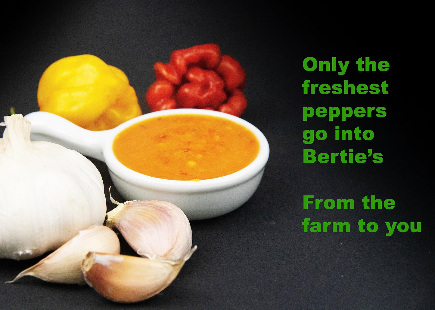 Bertie'S Original Pepper Sauce (10 Oz/300Ml) | Great Flavour And Heat | Made With Fresh Trinidad Moruga Red And Scotch Bonnet Ye